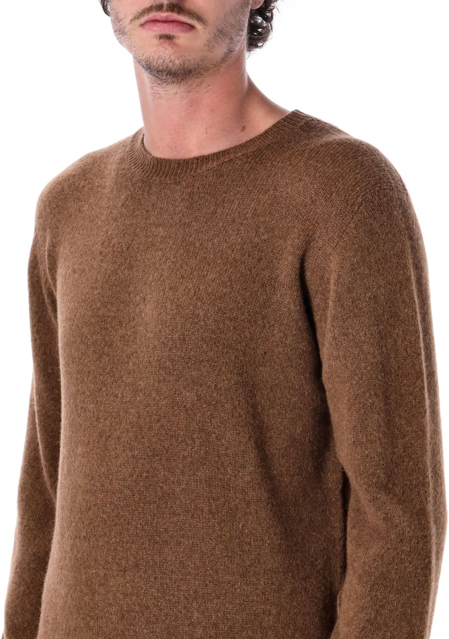 Roberto Collina Crewneck Tobacco Bruin