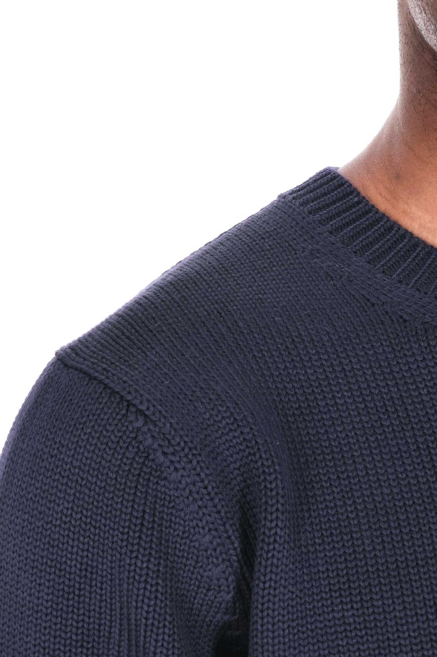 Roberto Collina Merino Wool Crewneck Sweater Zwart
