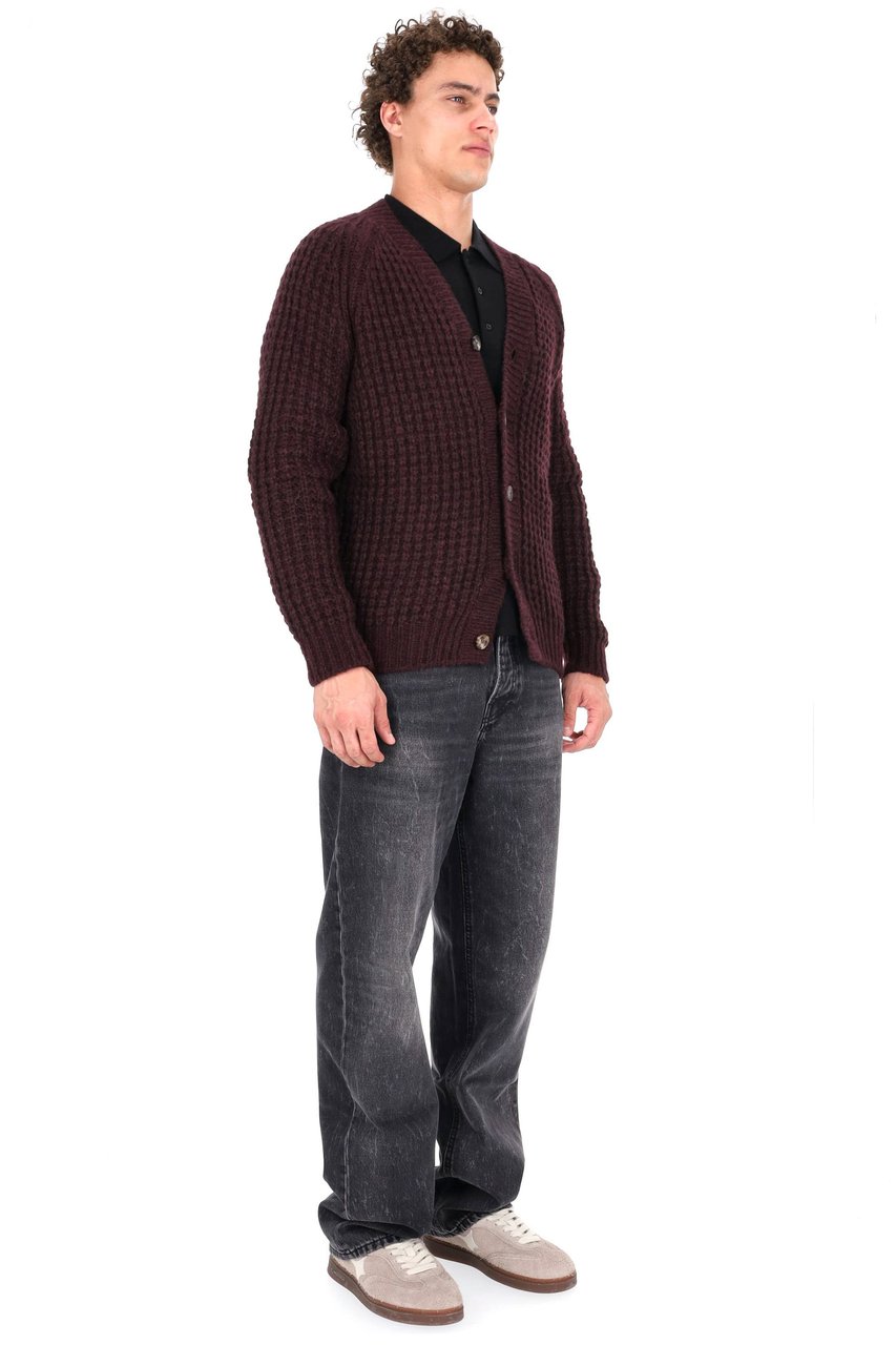 Roberto Collina Baby Alpaca and Wool Cardigan Zwart