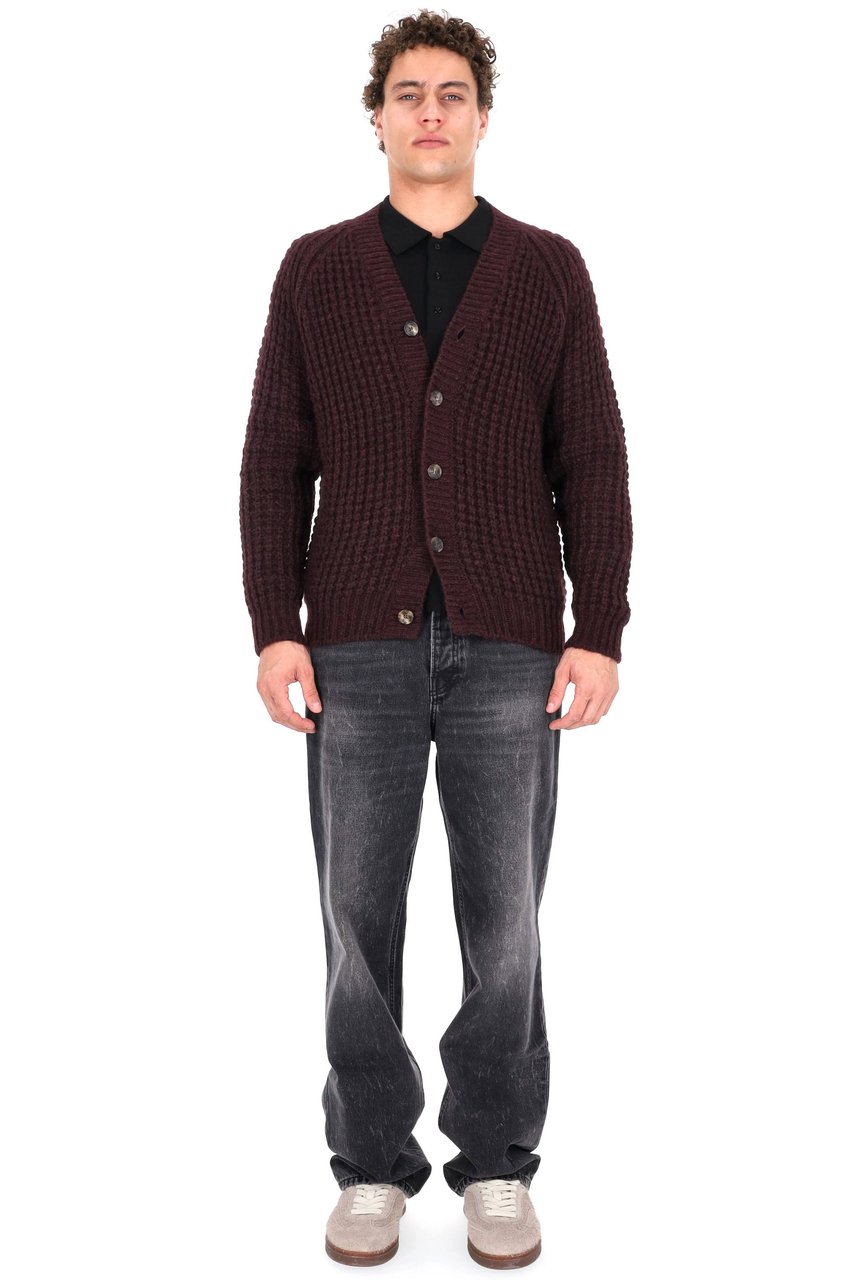 Roberto Collina Baby Alpaca and Wool Cardigan Zwart