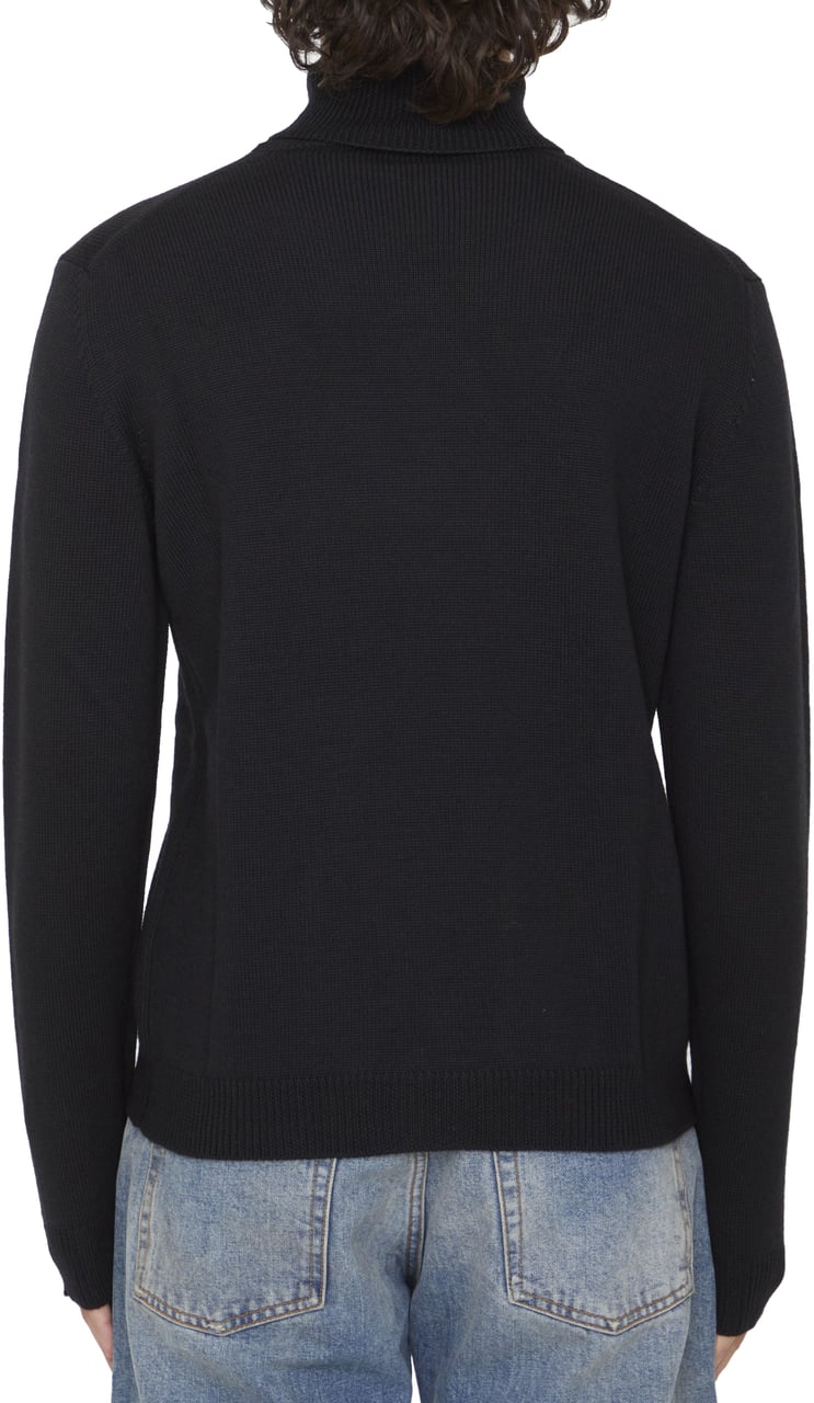 Roberto Collina Merino wool jumper Zwart
