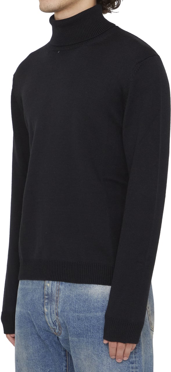 Roberto Collina Merino wool jumper Zwart