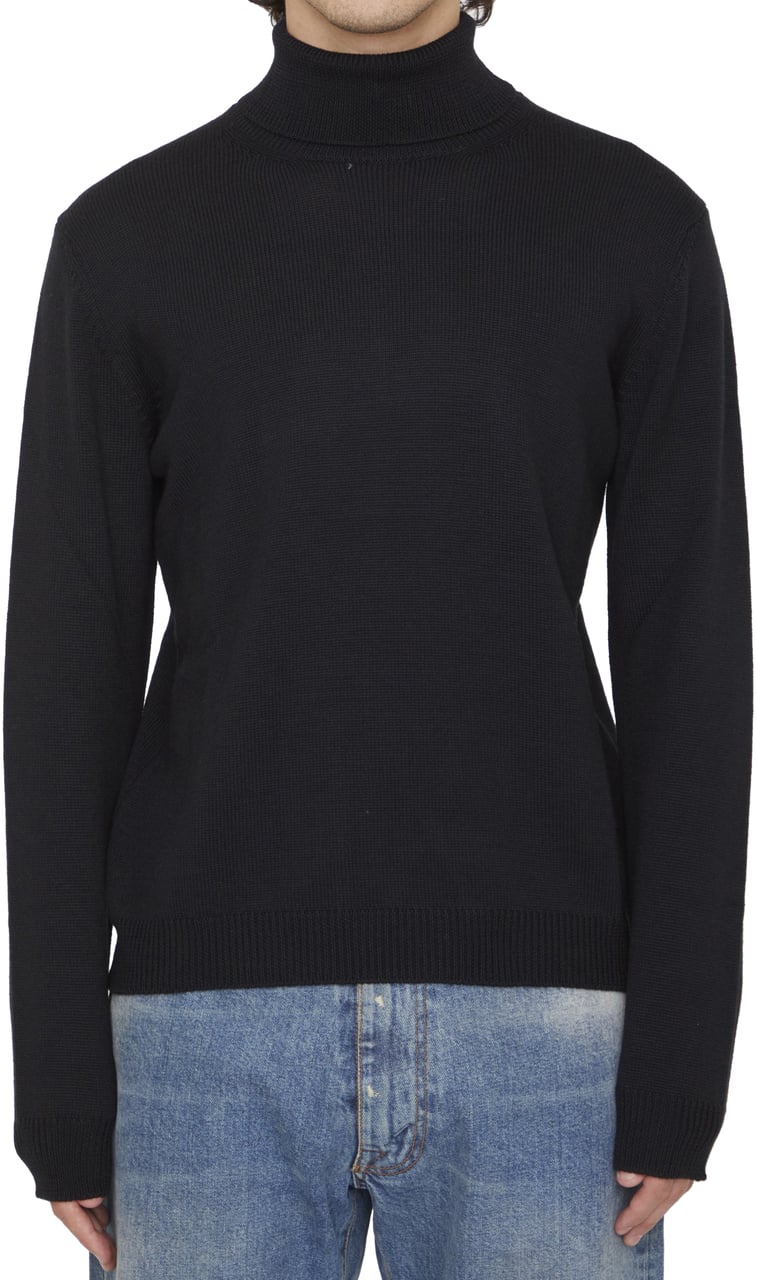 Roberto Collina Merino wool jumper Zwart