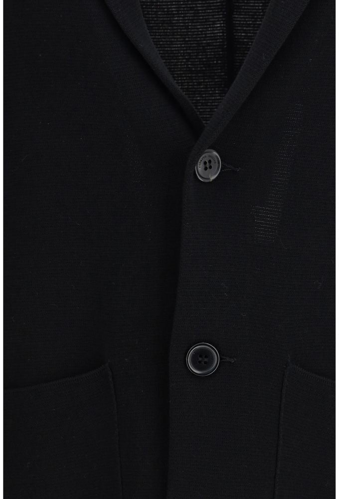 Roberto Collina Black Polyamide Coat Zwart