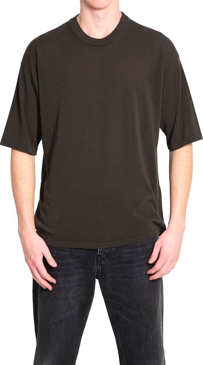 Roberto Collina Crewneck T-shirt Bruin