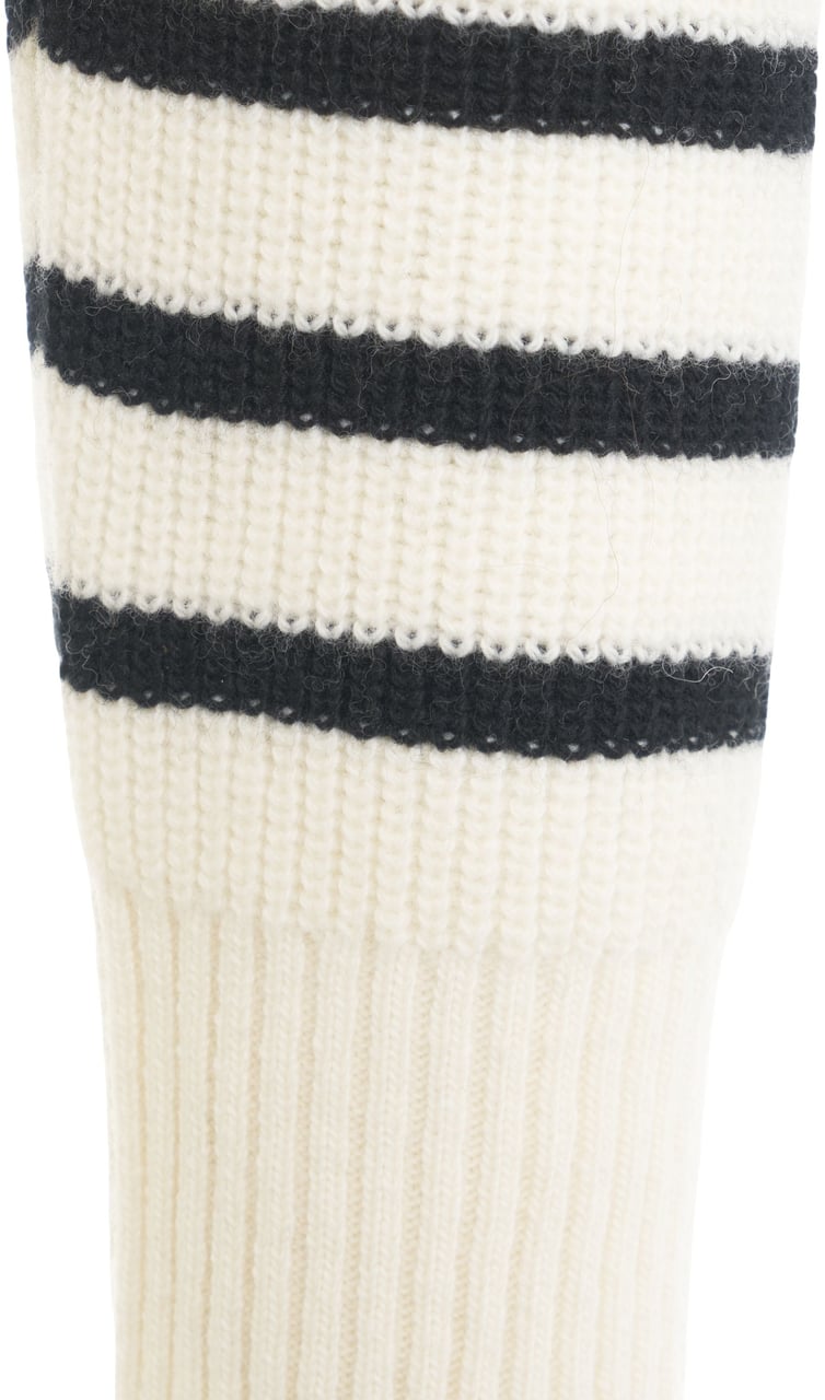 Roberto Collina Striped knit sweater Wit
