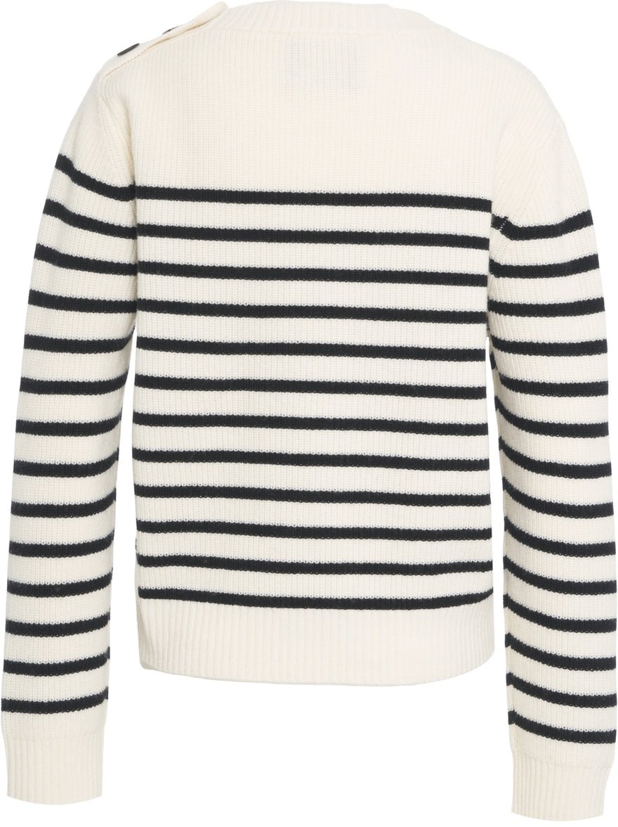 Roberto Collina Striped knit sweater Wit