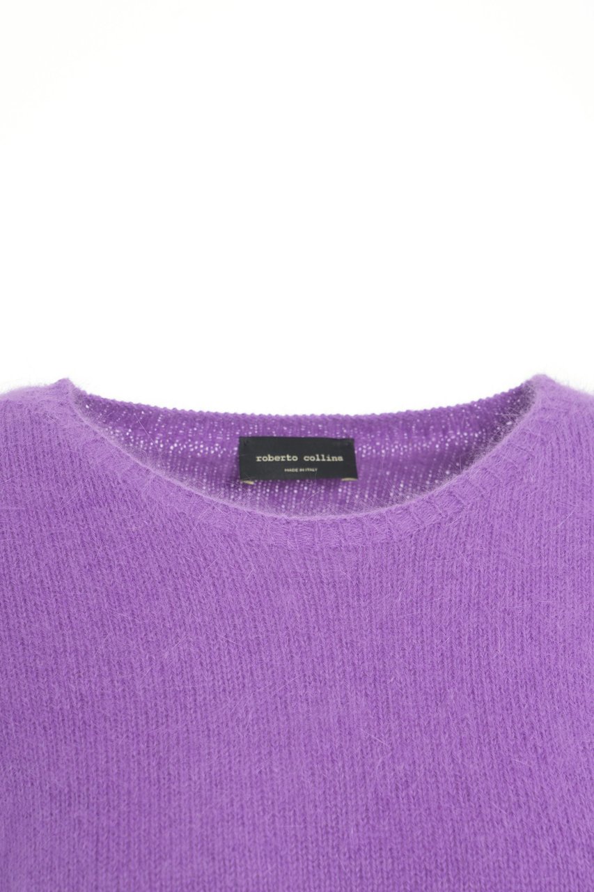 Roberto Collina Wool blend sweater Paars