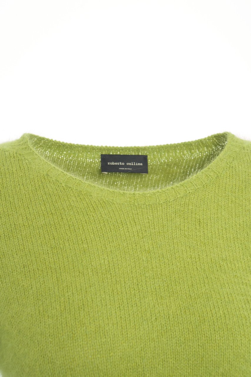Roberto Collina Wool blend sweater Groen