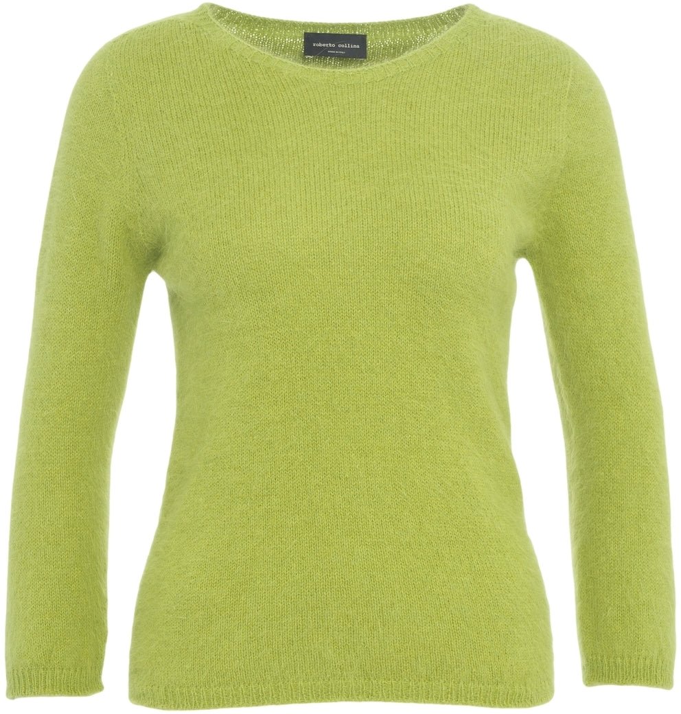 Roberto Collina Wool blend sweater Groen