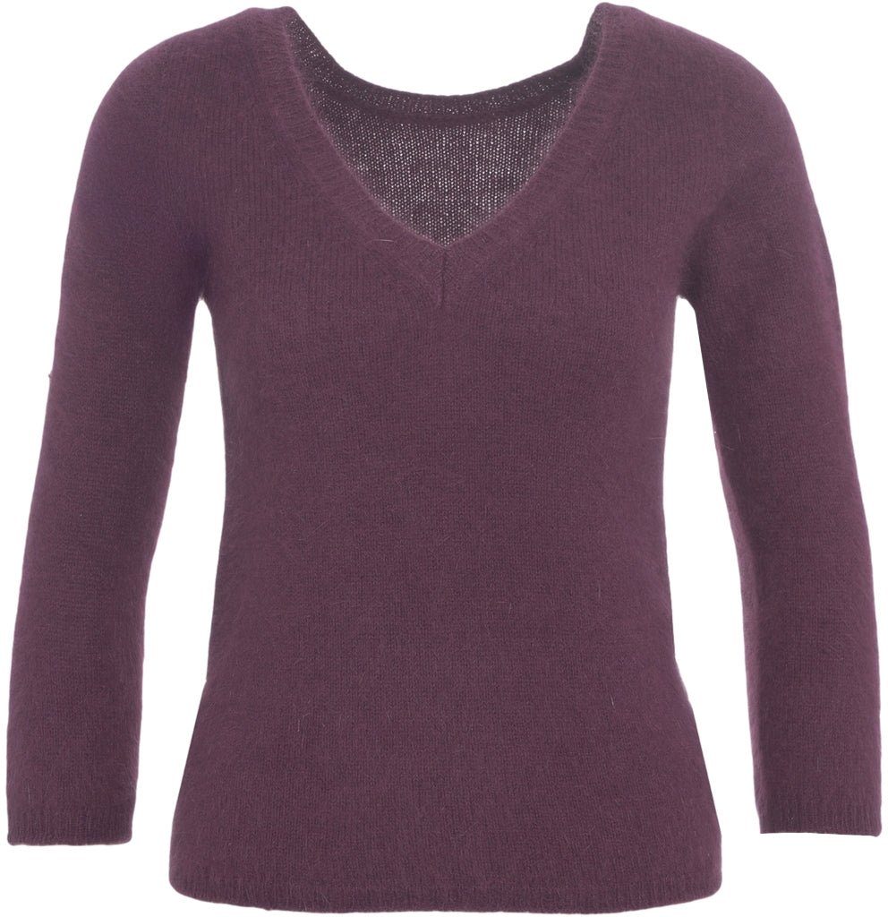 Roberto Collina Knitted Sweater with V-Neck Divers