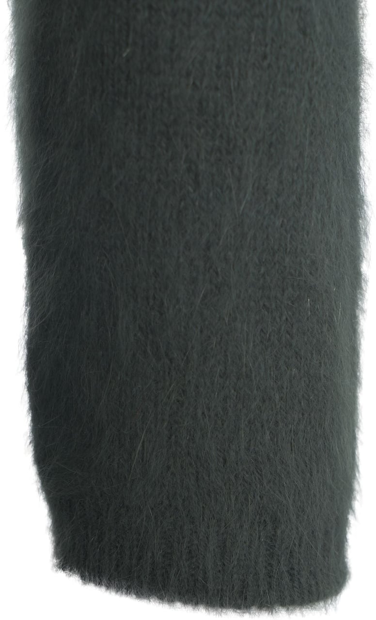 Roberto Collina Knitted Sweater with V-Neck Groen