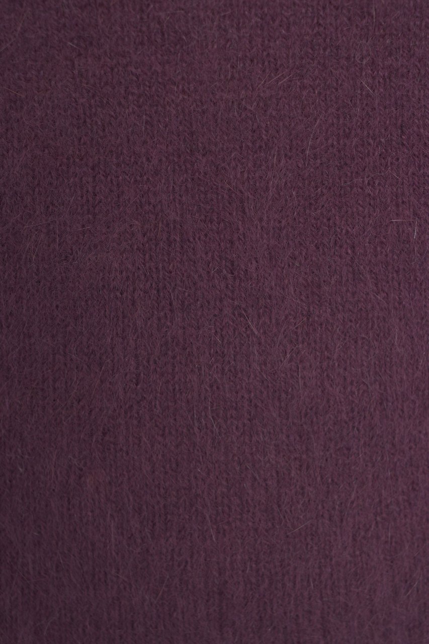 Roberto Collina Maglione in maglia con scollo a V Rood