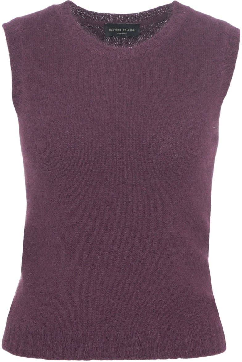 Roberto Collina Knit vest with round neckline Divers