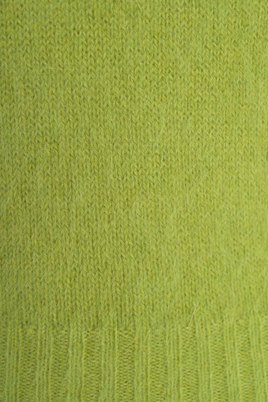 Roberto Collina Knit Jumper with Polo Collar Groen