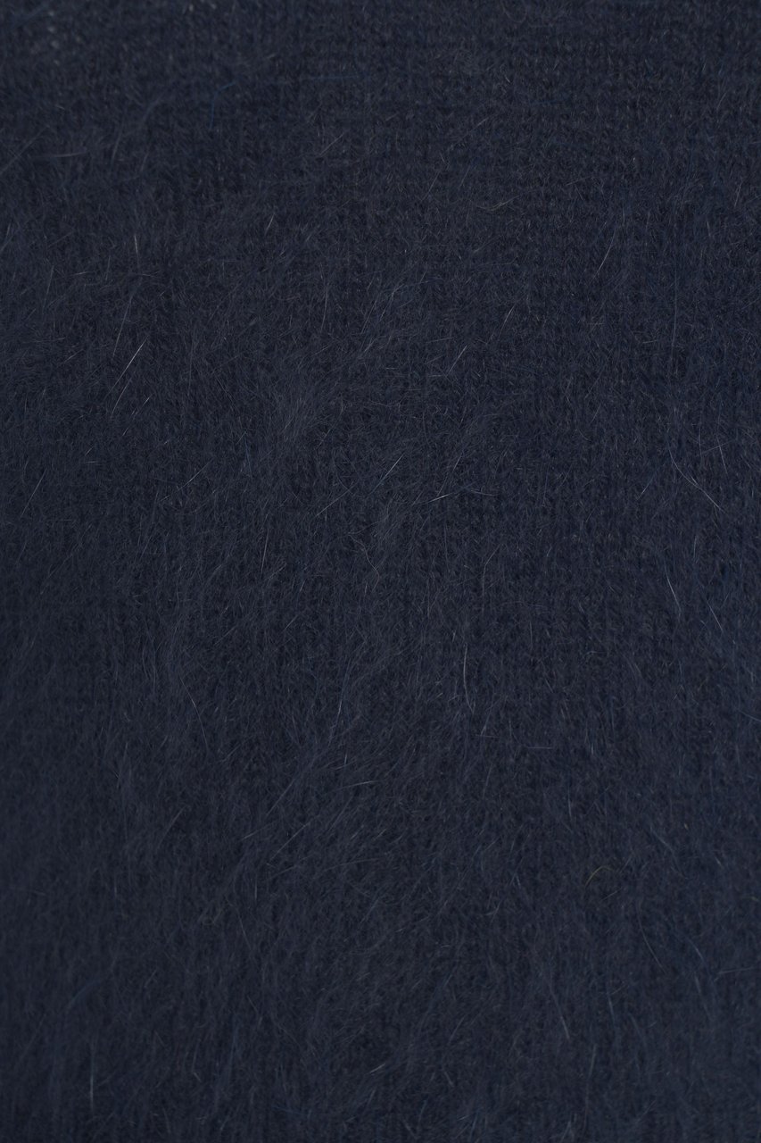 Roberto Collina Knit Jumper with Polo Collar Blauw