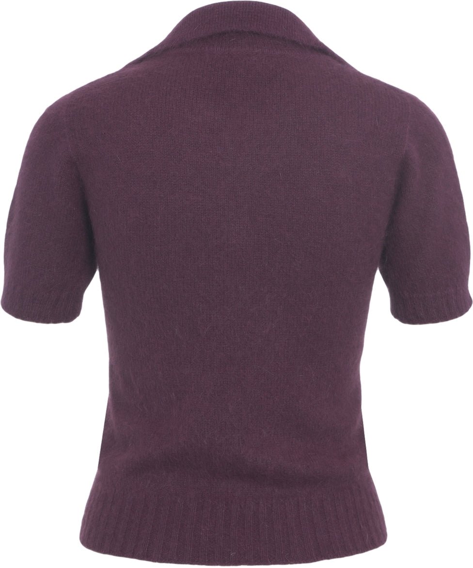 Roberto Collina Knit Jumper with Polo Collar Divers