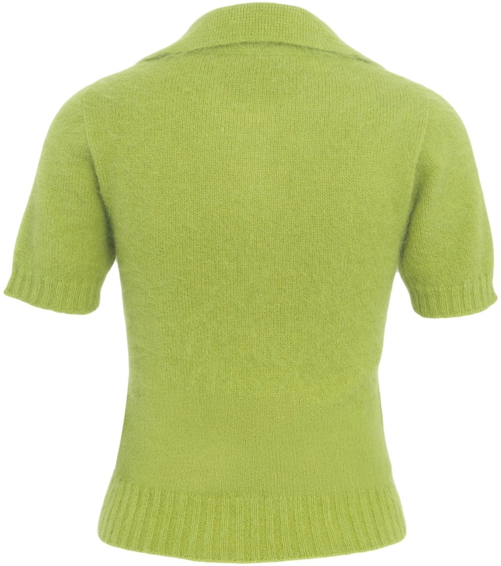 Roberto Collina Maglione in Maglia con Collo Polo Groen