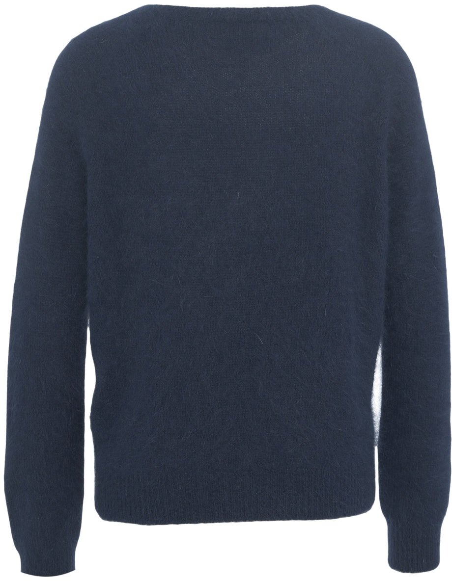 Roberto Collina Alpaca Blend Sweater Blauw