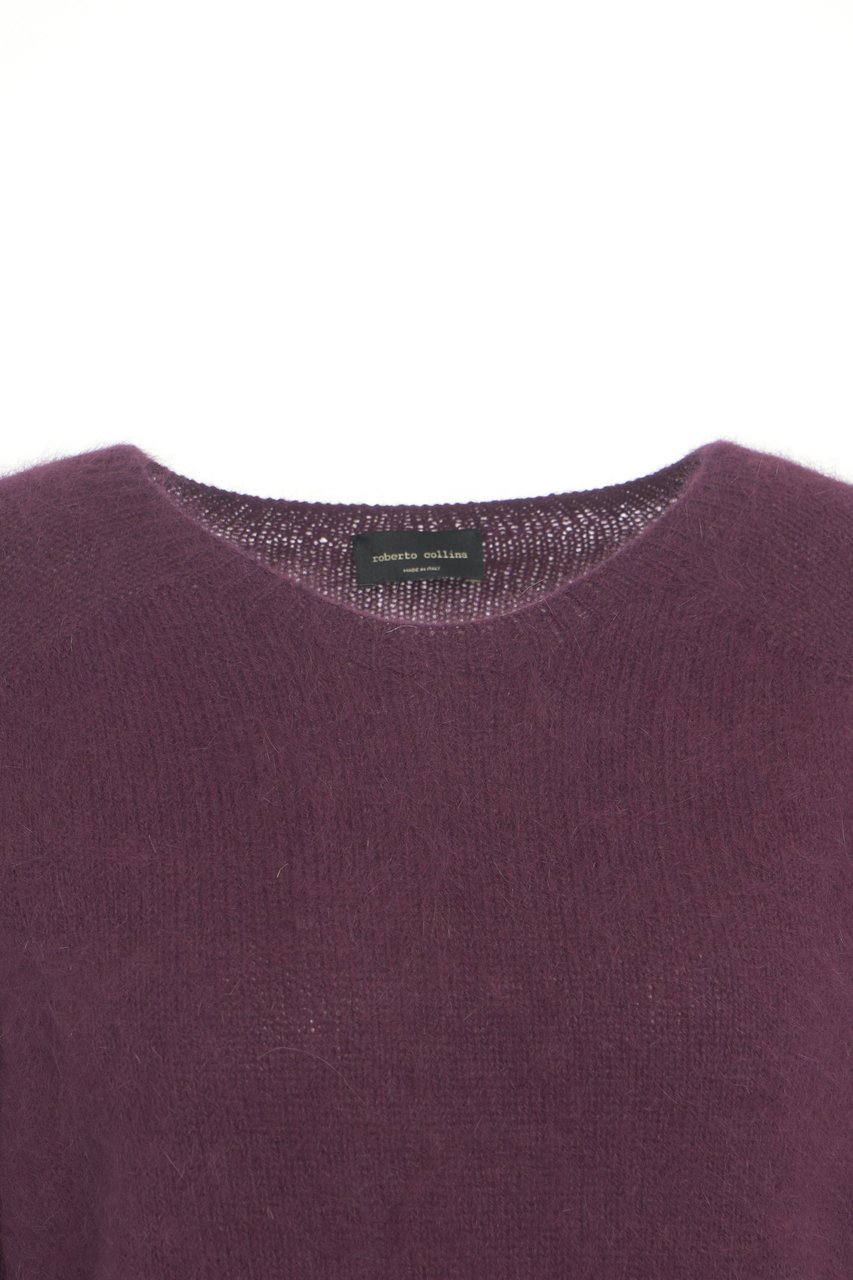 Roberto Collina Maglione in misto alpaca Rood