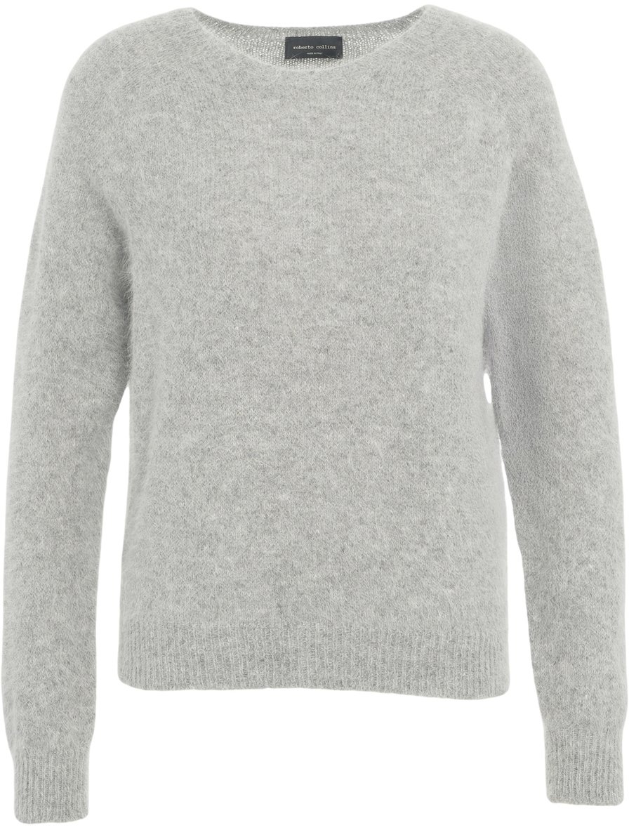 Roberto Collina Maglione in misto alpaca Grijs