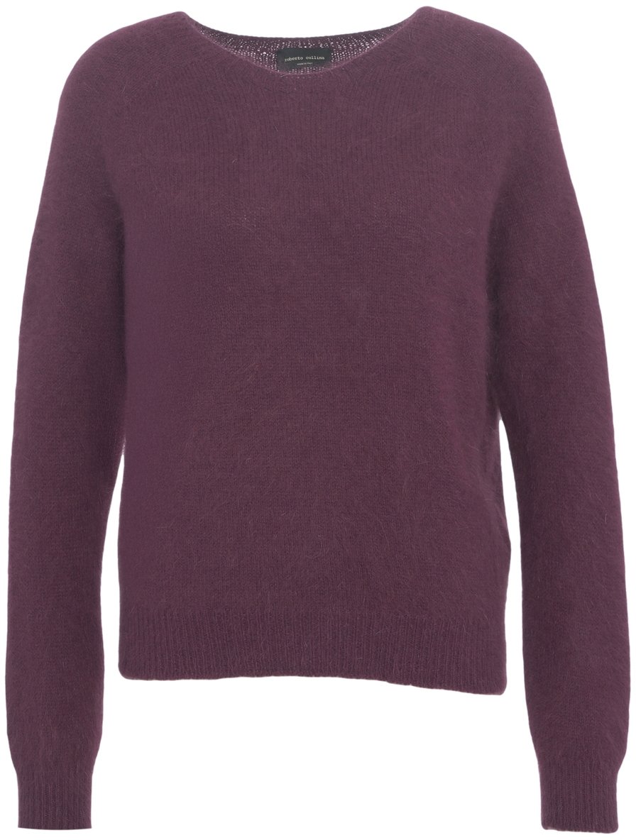 Roberto Collina Maglione in misto alpaca Rood