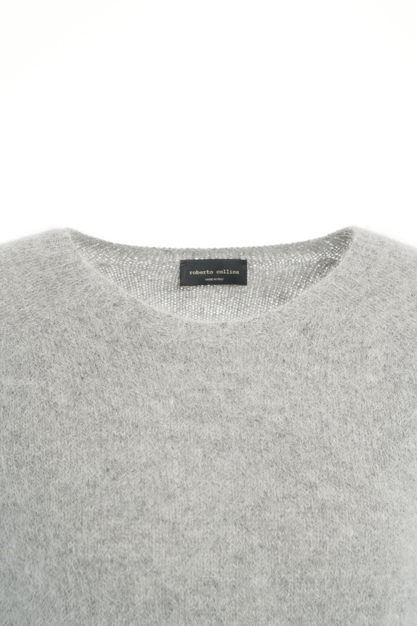Roberto Collina Maglione in misto alpaca Grijs