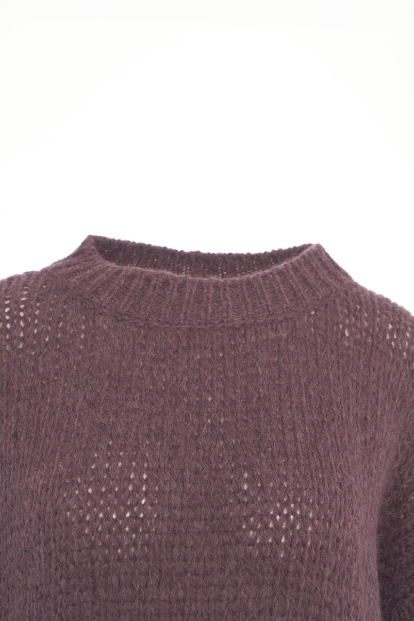 Roberto Collina Alpaca wool blend sweater Paars