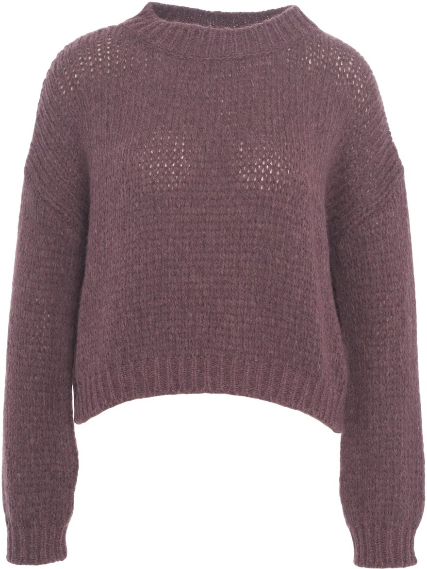Roberto Collina Alpaca wool blend sweater Paars