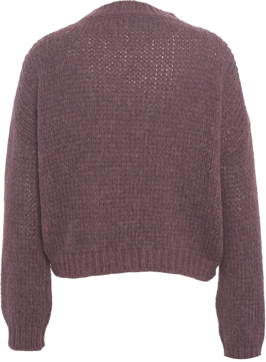 Roberto Collina Alpaca wool blend sweater Paars