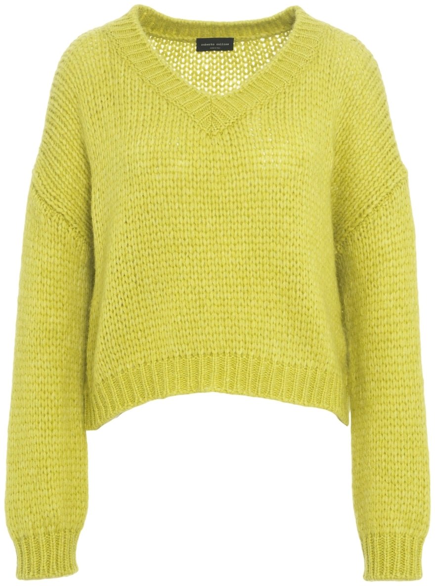 Roberto Collina Alpaca blend sweater Groen