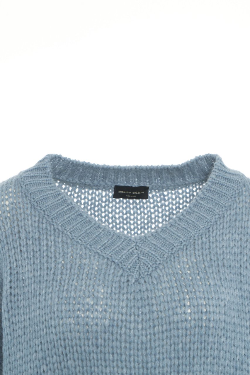 Roberto Collina Alpaca blend sweater Blauw