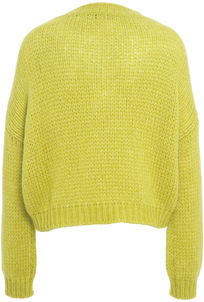 Roberto Collina Maglione in misto Alpaca Groen