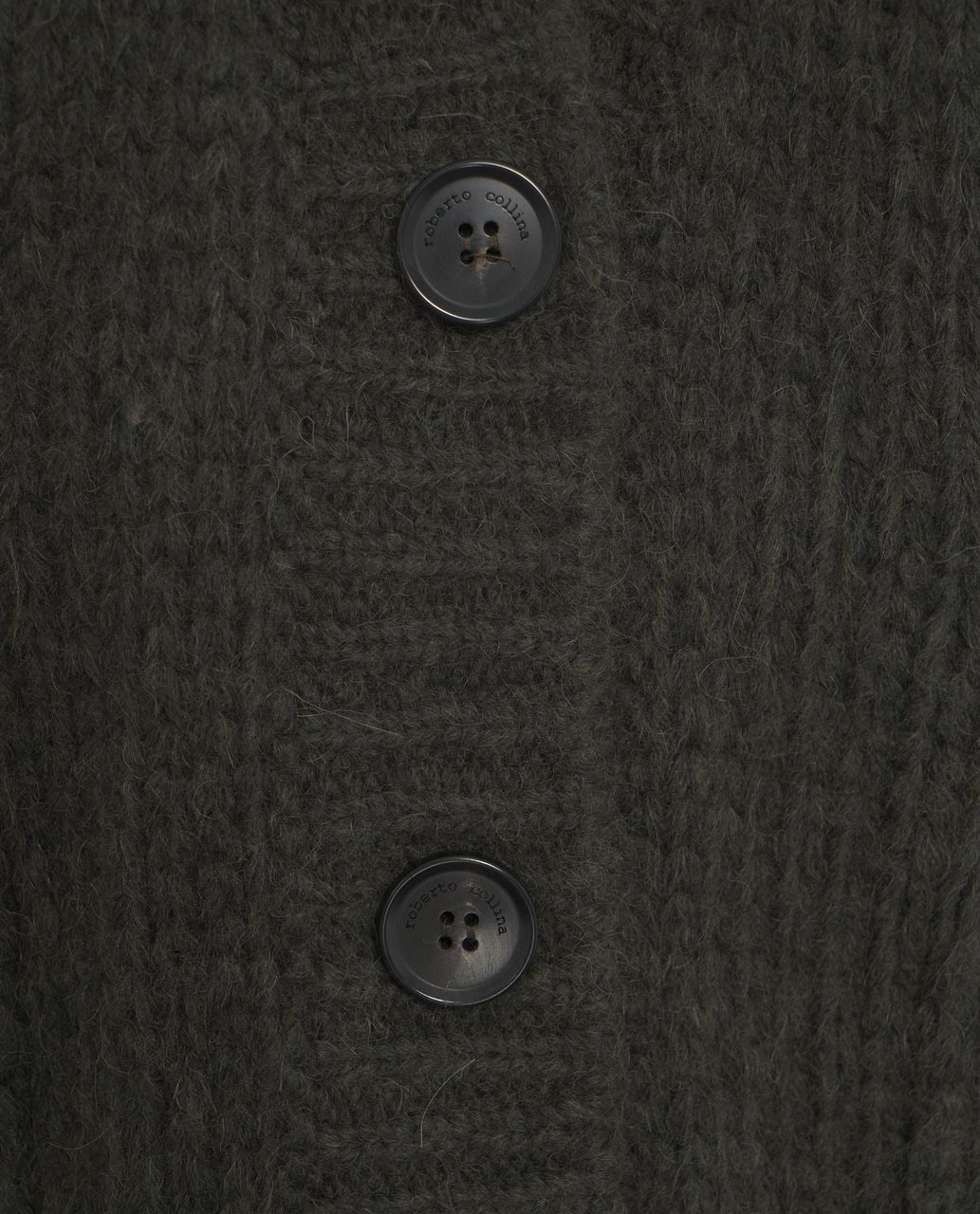Roberto Collina Knit cardigan with V-neck Groen