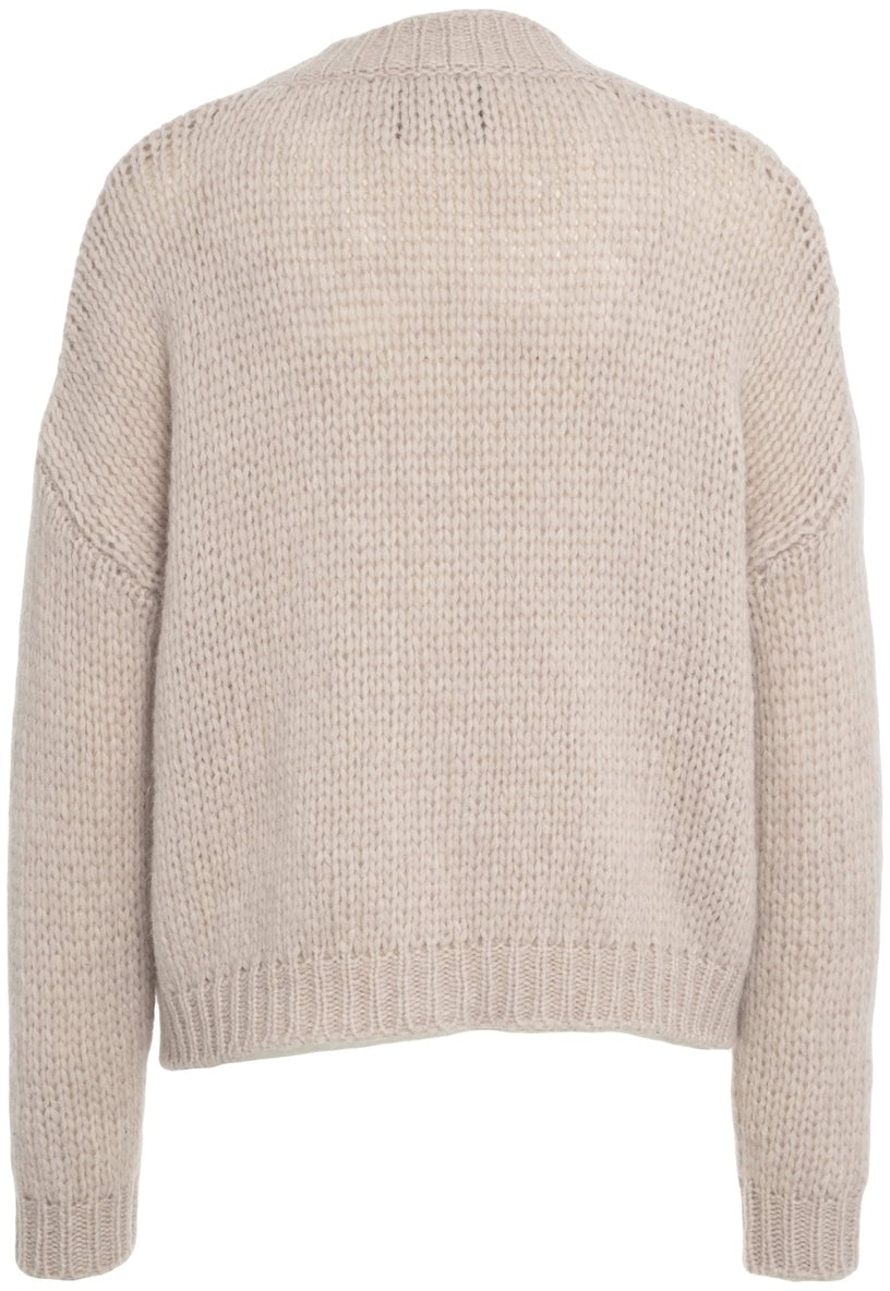 Roberto Collina Cardigan in maglia con scollo a V Beige