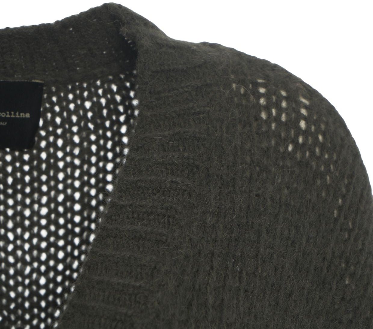 Roberto Collina Knit cardigan with V-neck Groen