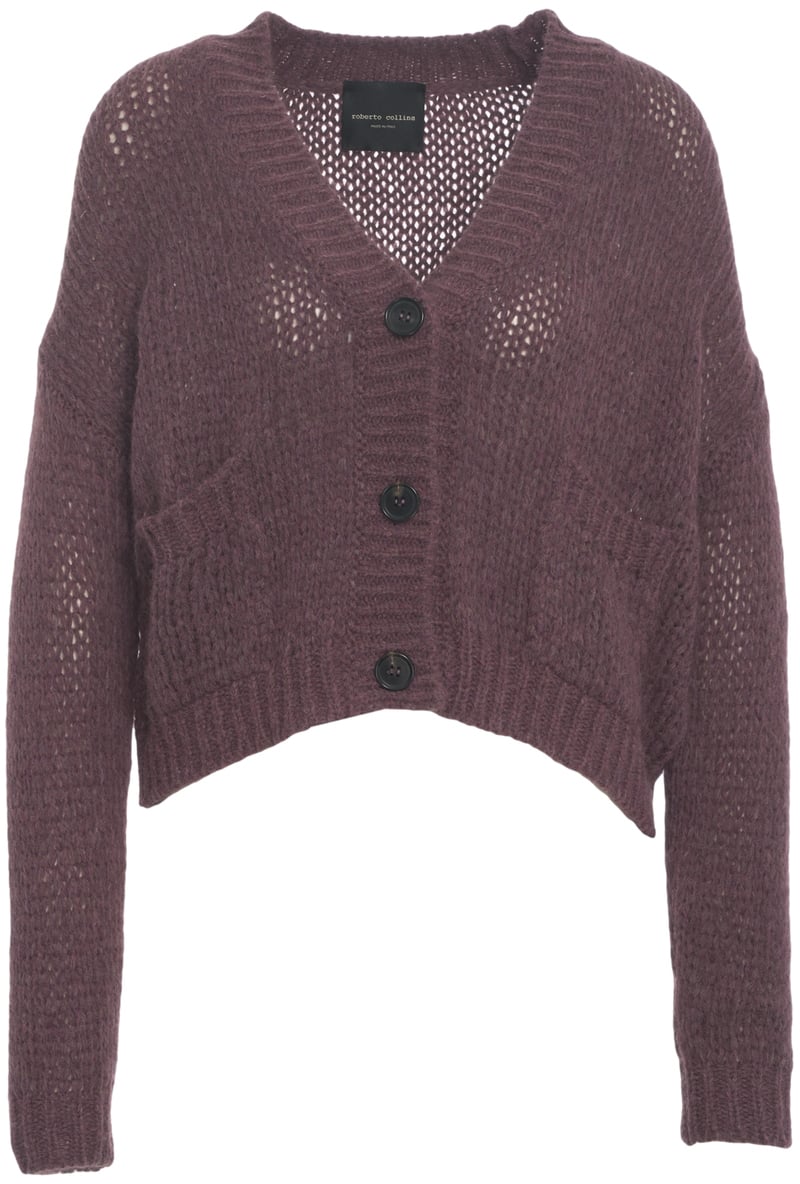Roberto Collina Cardigan in maglia con scollo a V Rood