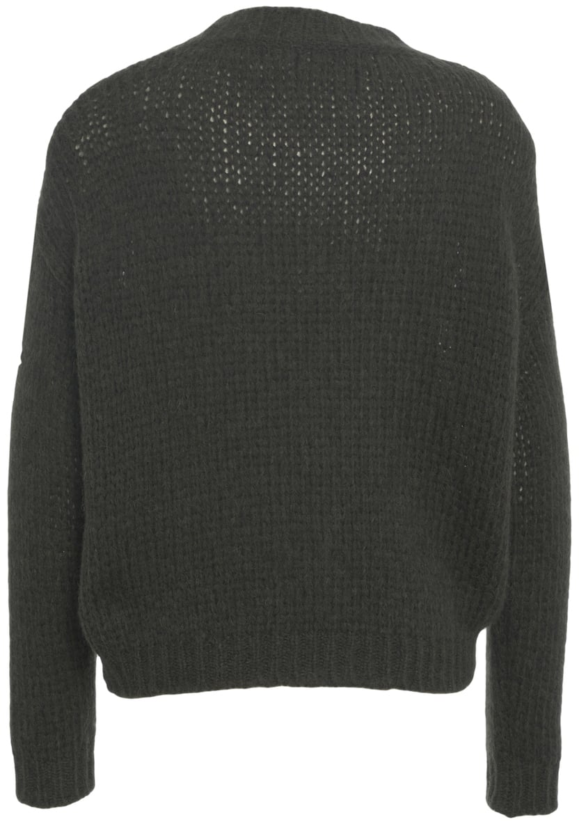 Roberto Collina Cardigan in maglia con scollo a V Groen