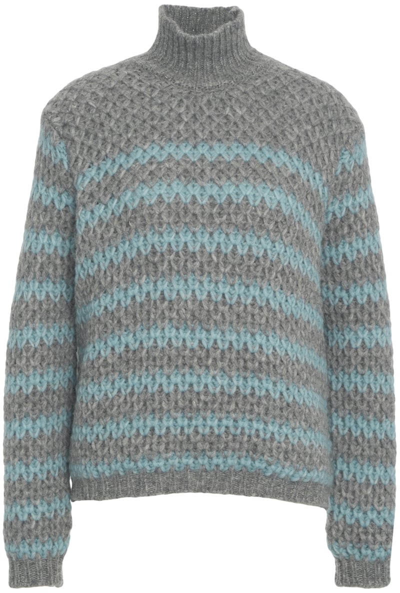 Roberto Collina Maglione in Misto Alpaca Grijs