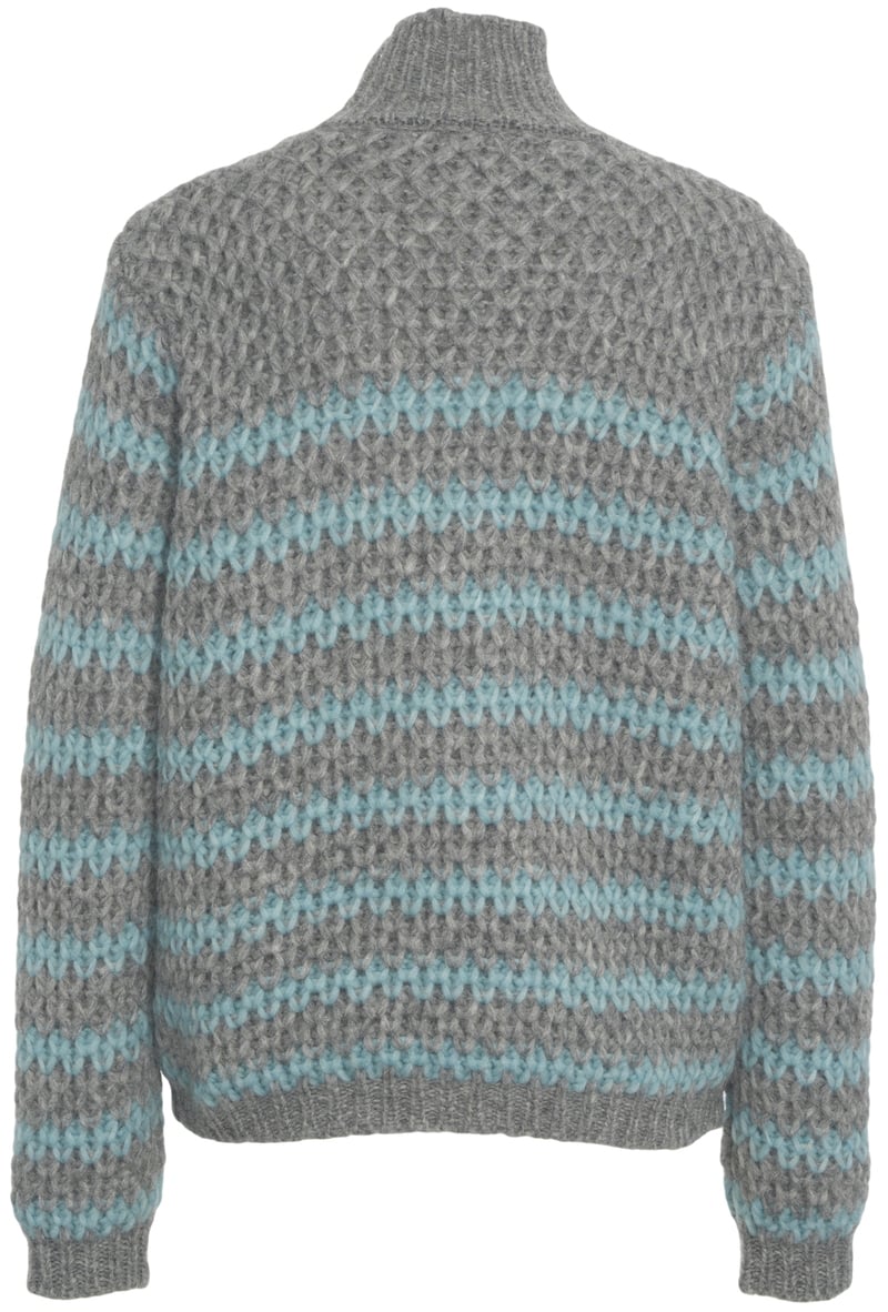 Roberto Collina Maglione in Misto Alpaca Grijs