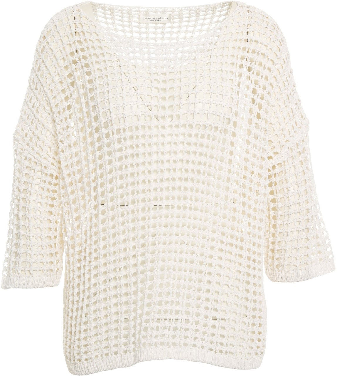Roberto Collina Crochet knit sweater Wit