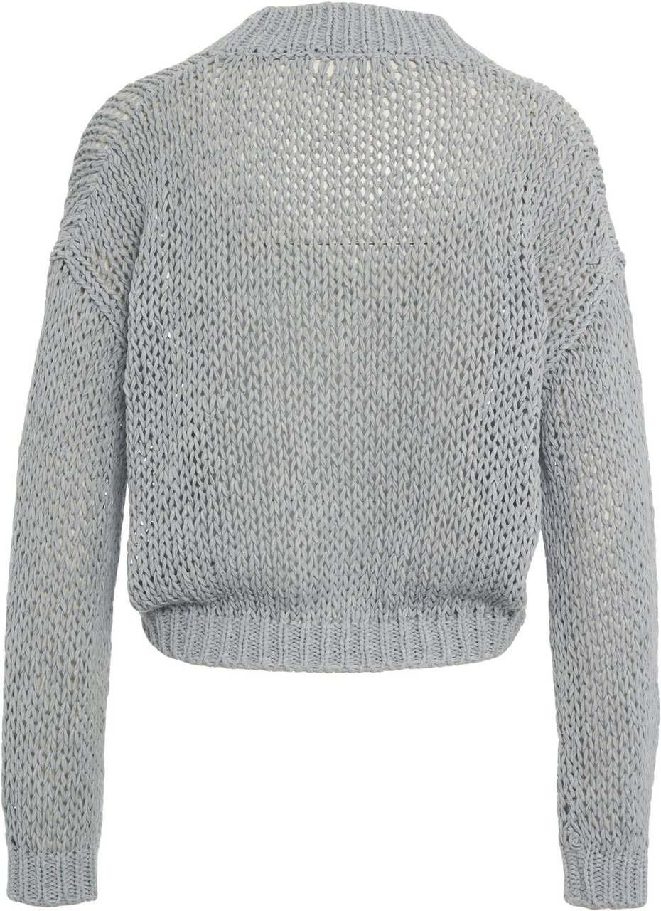 Roberto Collina Crochet cardigan Blauw