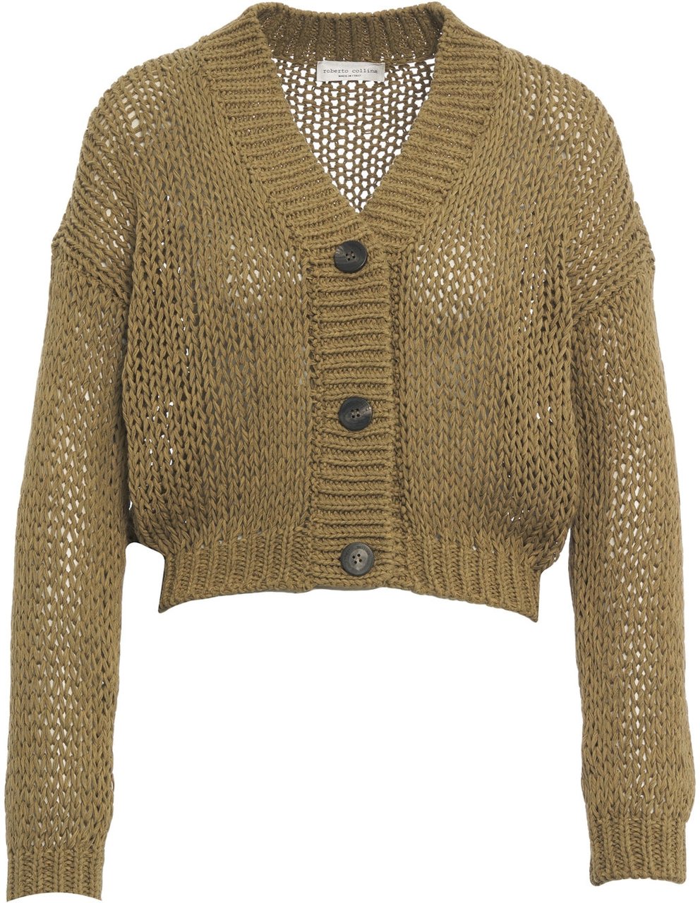 Roberto Collina Crochet cardigan Groen