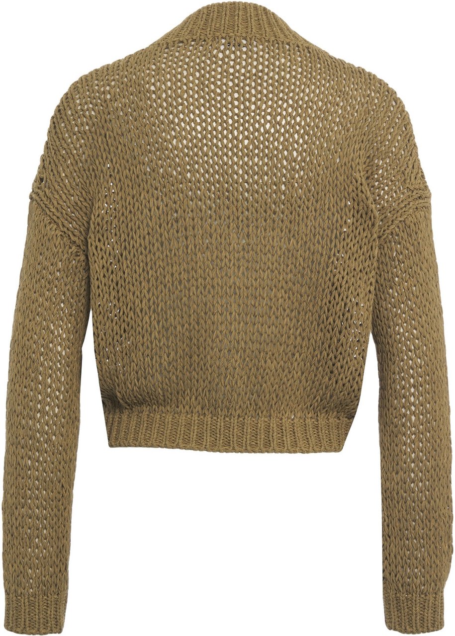 Roberto Collina Crochet cardigan Groen