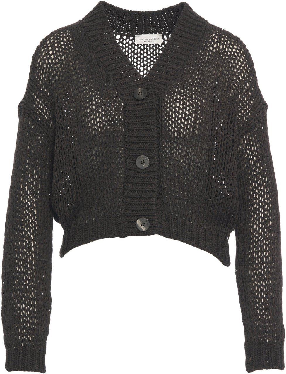 Roberto Collina Crochet cardigan Bruin