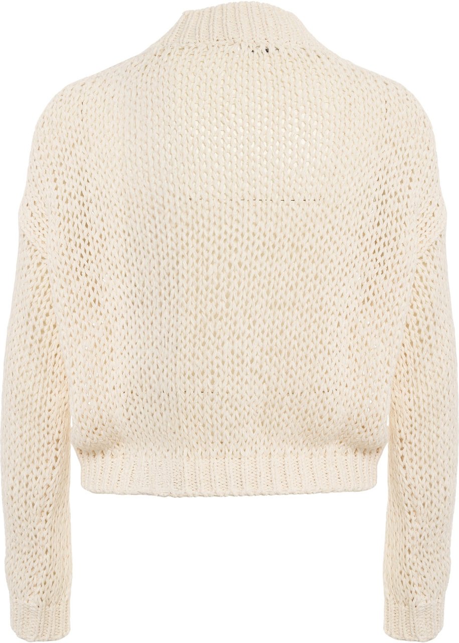 Roberto Collina Crochet cardigan Wit