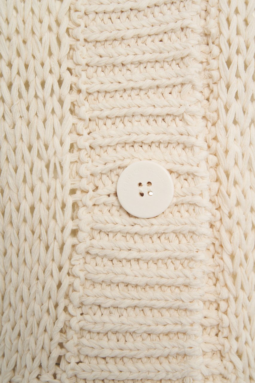 Roberto Collina Crochet cardigan Wit