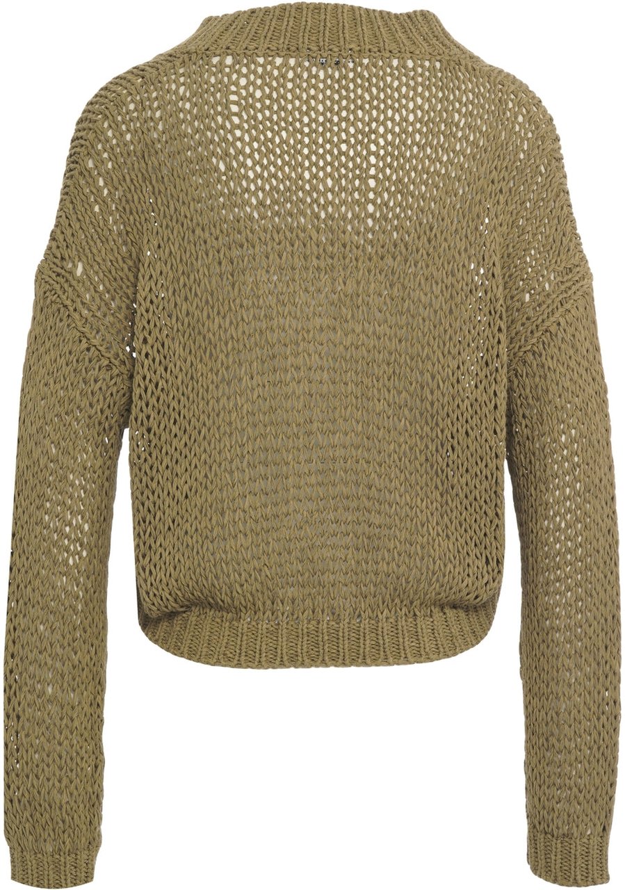 Roberto Collina Crochet cardigan Groen