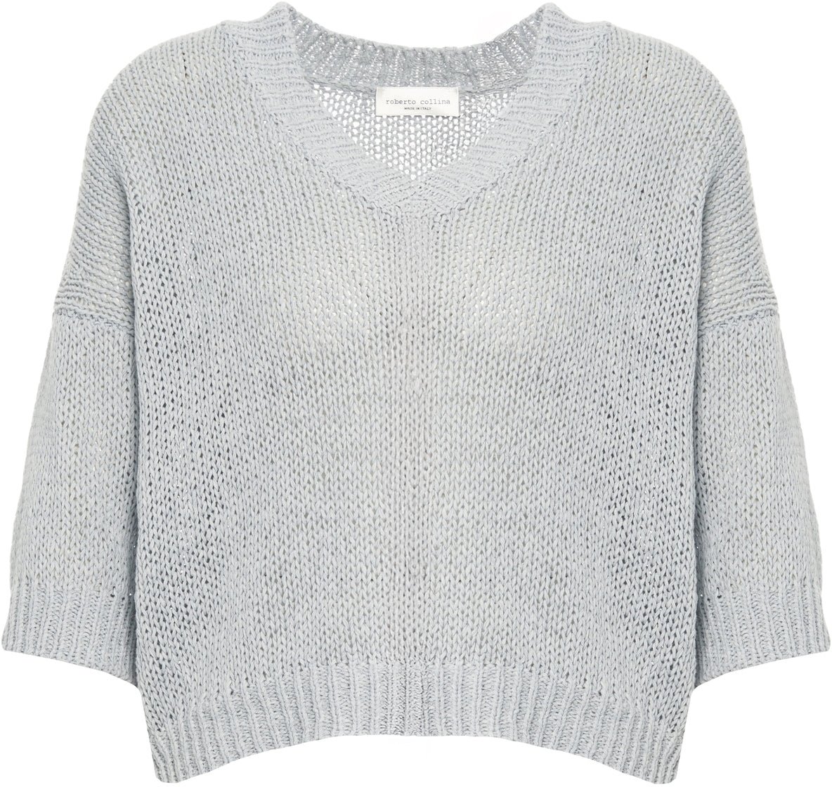 Roberto Collina Open-knit sweater Blauw