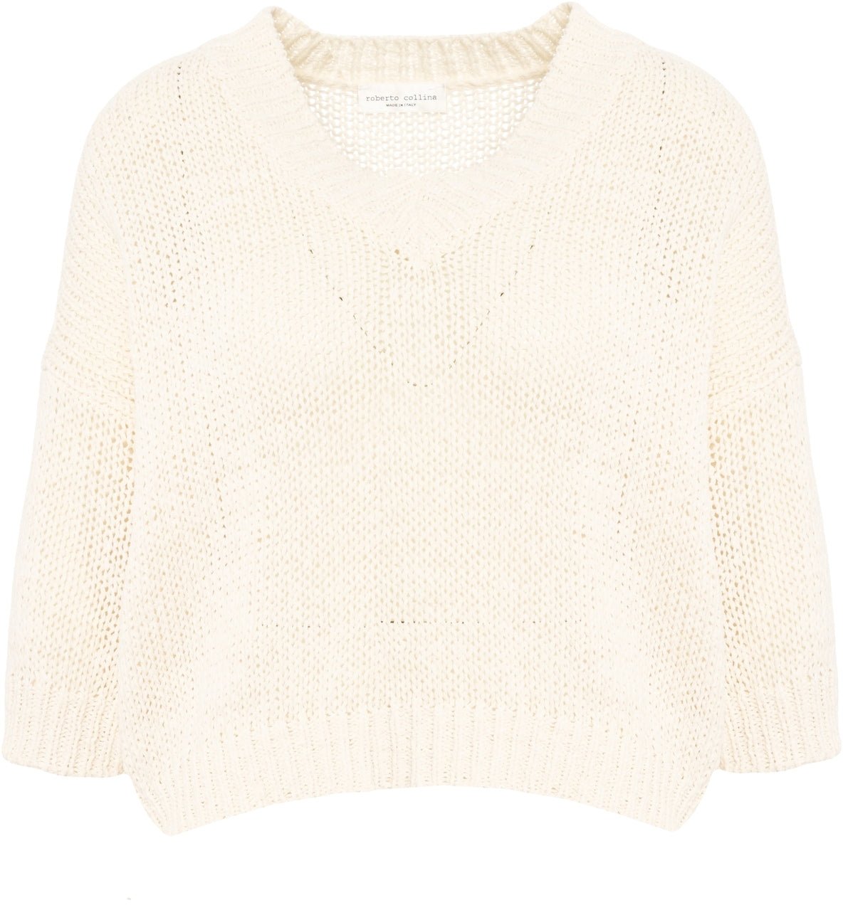 Roberto Collina Open-knit sweater Wit